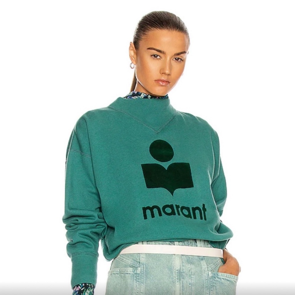 Isabel Marant Étoile Moby Sweatshirt Mint Green 36